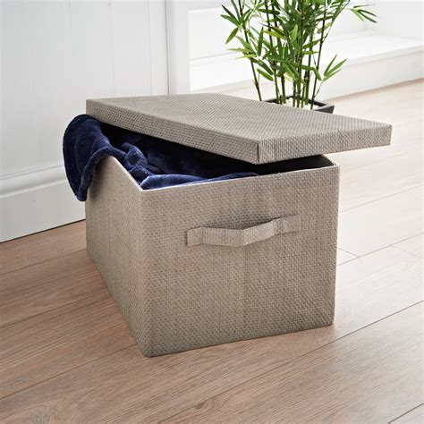 grey foldable storage box